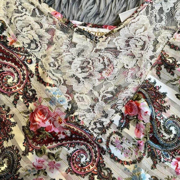 Victoria’s Secret Vintage Rose and Paisley Camisole, Size L - Picture 3 of 6